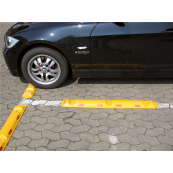 Park and guide barrier | recycled material | white